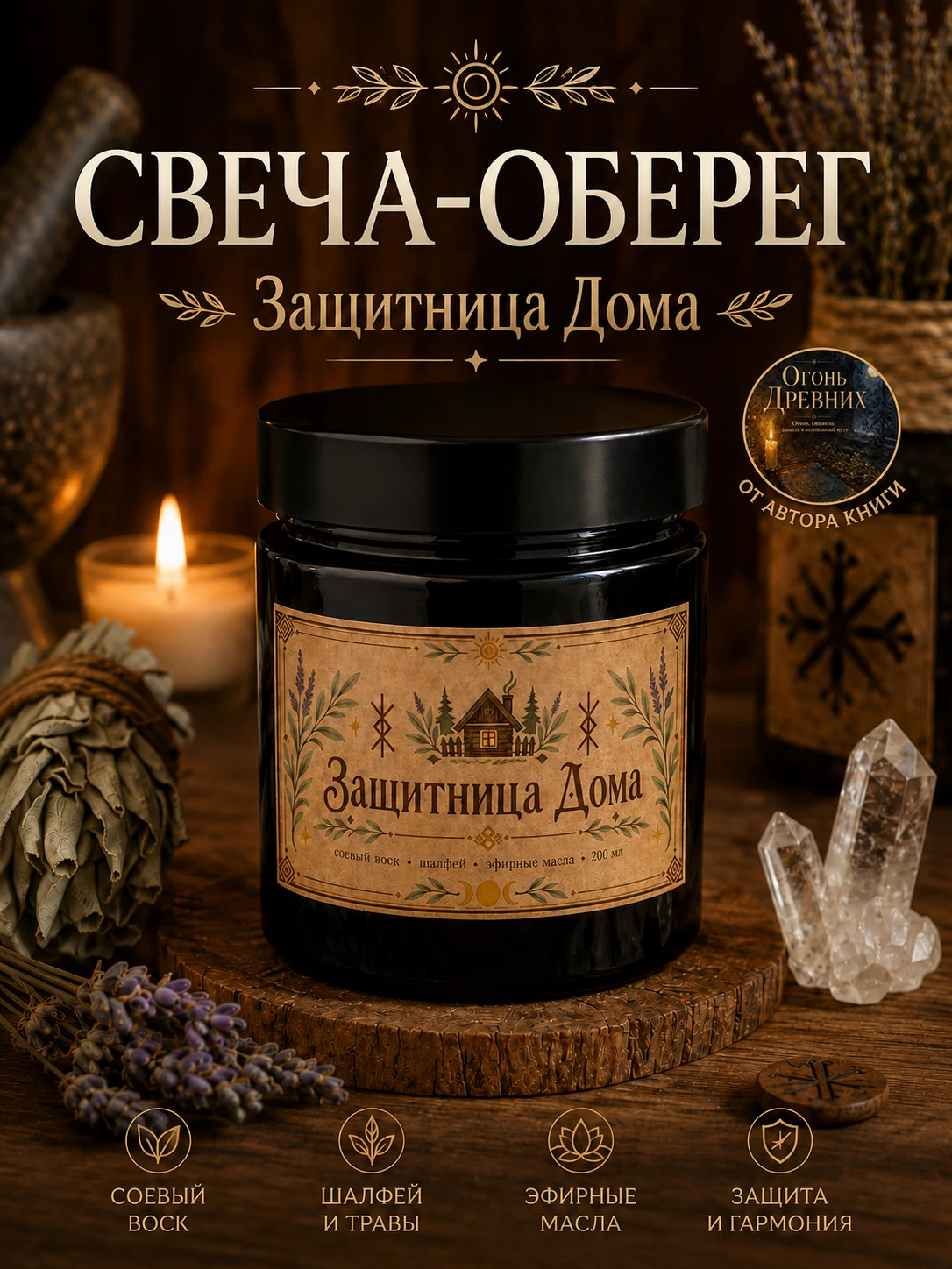 Свеча-оберег Защитница Дома